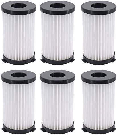 DingGreat 6 HEPA Filters + 6 Sponge Filters for MOOSOO D600 D601 Replacement HEPA Filter Compatible for Ariete Handy Force 2761 and 2759 Vacuum Cleaners