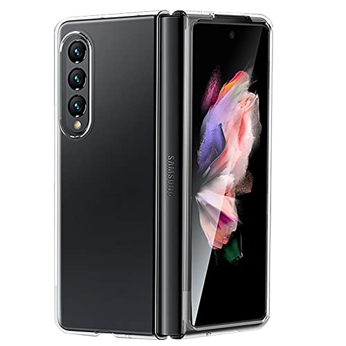 Ouksea Coque Compatible avec Samsung Galaxy Z Fold 4 5G, Housse Etui Ultra Mince Charnière de Protecteur PC Anti-Rayures Protection Case Cover pour Samsung Galaxy Z Fold 4(Transparent) Cover