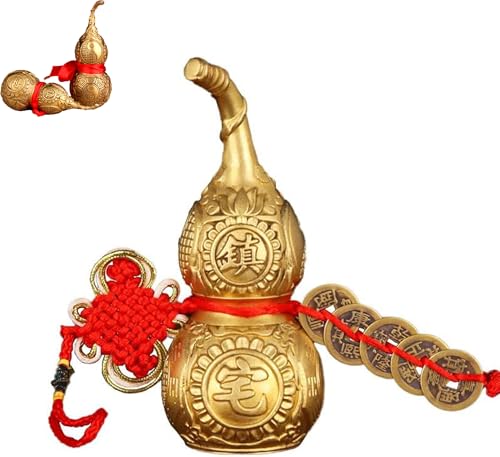 lvifloae Gourd Feng Shui Gourd Brass Pure Brass Wu Lou...
