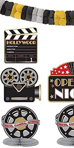 Amscan Movie Night Decorating Kit, 10 Ct.