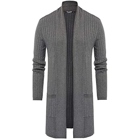 Grey Long Cardigan for Men by PJ PAUL JONES Cover
