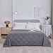 HomeSmart Products California King Weighted Blanket (35lbs Heavy Pressure) - 400 Thread Count Ultra Soft Cotton - Perfect for Couples - Grey 88x104