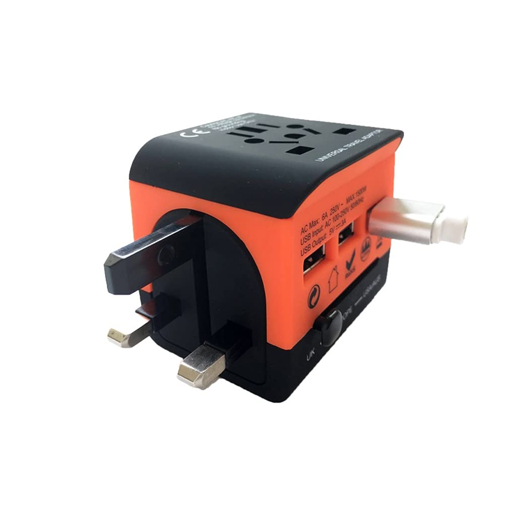 Gniazdo międzynarodowe przetwornice Universal Power Adapter Plug Międzynarodowa ładowarka z 3 Usb. Porty ładujące, ogólnoświatowy adapter podróży adapter wtyczki zasilania (Color : D)