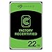 Seagate EXOS X22 22TB Interne Server Festplatte ST22000NM000C 3,5 Zoll HDD SATA 6Gb/s 7200RPM SED 512E 512MB Cache (Ricondizionato) immagine