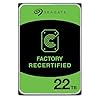 Seagate Exos 22TB SATA HDD 6Gb/s 7200RPM 3.5 pulgadas Disco duro empresarial (ST22000NM000C) (renovado)
