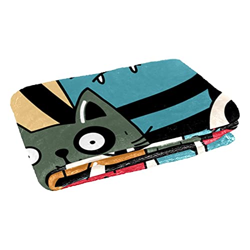 Couverture motif chat mignon idée cadeau douce pour lit - 3