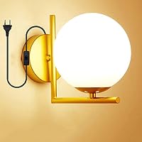 Produktbild von TaFiCo 2 Stücke Wandleuchte Mit Stecker Und Kabel Weiß GU10 - Wandlampe Mit Schalter Und Stecker