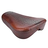 【Alto material】 Cuero marrón y espuma de neopreno hecha del asiento;Acero resistente fabricado con el hardware de montaje del soporte.Alta calidad de clase y muy duradero. Su diseño elegante es perfecto para decorar su motocicleta.