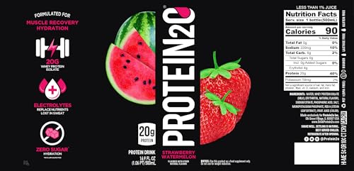 Protein2O 20G Whey Protein Isolate Infused Water Plus Electrolytes, Sugar Free Sports Drink, Ready To Drink, Gluten Free, Lactose Free thumb #3
