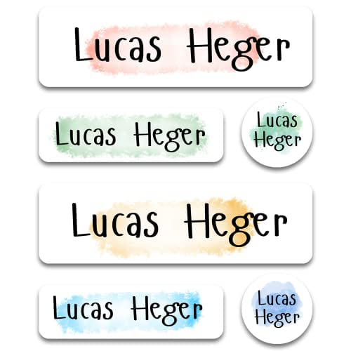 Custom Kid Name Labels for Daycare Variety Pack (180 ct.), Waterproof Dishwasher Safe Camp Personalized Name Stickers for School Supply, Baby Bottles,