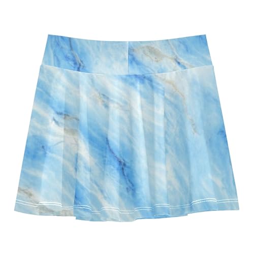 Marble Soft Blue Girls' Shorts Athletic Skorts Toddlers Tennis Skirts Cool Pink Butterfly 3t2