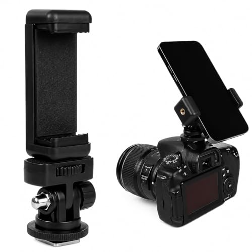 Image of 360 Rotating Smartphone Holder with Hot Shoe Mount & 1 /4 inch Thread