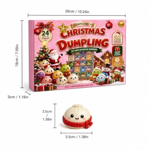Squishy Advent Calendar 2026 Christmas Gift 24 Days Holiday Decor Countdown - image 3