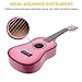 Toddmomy 23.11 Inch Pink Acoustic Guitar for Girls Kids 5-7 Toddler Beginner 6 String Musical Instrument for Children