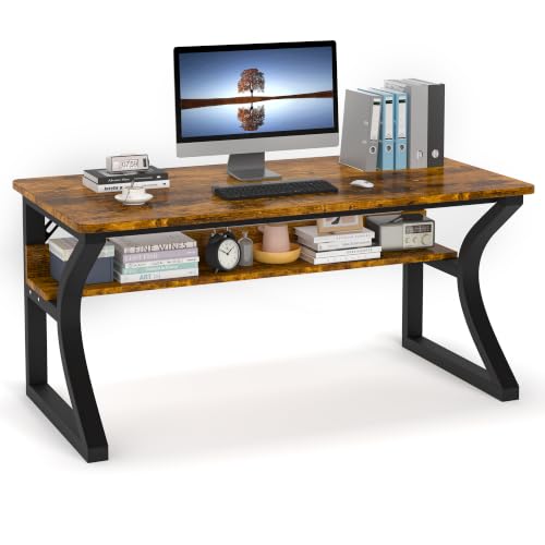 47.2 x 23.6 In Computer Desk Study Table PC Desk w/Storage for Home Office