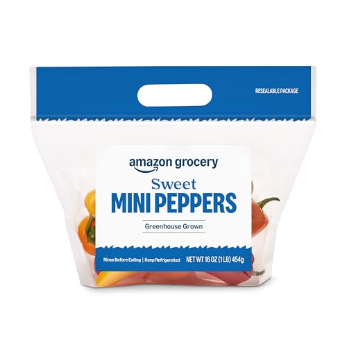 Amazon Grocery, Sweet Mini Peppers, 16 Oz