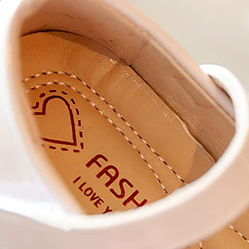 Fashion Spring and Summer Children Casual Shoes Girls Flat Sole Solid Color Lightweight Toddlers Boots for Girls (Beige, 5-5.5 Years Little Child)4