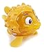 Little Tikes 173844GR Sparkle Bay Funkelfisch Kugelfisch Wasserspielzeug mit Leucht- und Schwimmfunktion, Badewannenspielzeug für Kinder ab 3 Jahren, gelb
