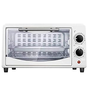 Mini-oven, 10L Convectie Aanrecht Broodrooster Oven Multifunctionele heteluchtfriteuse Digitale elektrische oven Roaster Cooker (wit 10L) (wit 10L) en praktisch (wit 10L) happy