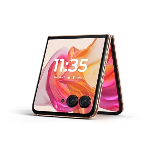 Image of Motorola razr+ | 2024 | Unlocked | Made for US 12 /256 | 50MP Camera | Peach Fuzz