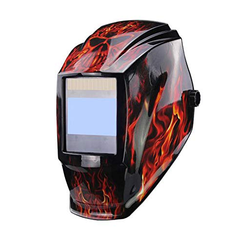 Preisvergleich Produktbild QIHELMET Schweißhelm Automatik Solar Schweißmaske mit Kopfband Verdunkelung einstellbaren Schatten Bereich 4 / 9-13 für Mig Tig Arc Welder,Beauty