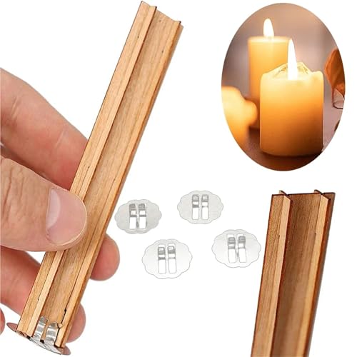 Mechas de Madera para Velas 30 unidades 19x130 mm miniatura 3