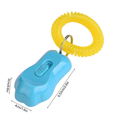 AYNEFY 3 Gears Dog Training Clicker para gatos pássaros material de policarbonato de alta qualidade,
