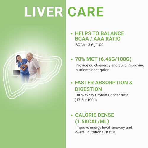Image of PentaSure Hepatic Liver Care Nutritional Supplement | Vanilla Flavor - 1Kg | BCAA, MCT & Calorie Dense Nutritional Supplement Drink | 17.5g Protein per 100g | Supports Liver Function, Muscle Recovery
