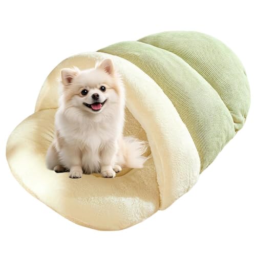 Lifetips ポメラニアン ペットベッド 犬猫兼用 冬用 寝袋型 ふわふわ クッション 保温 防寒 洗える 小型犬 中型犬 室内 おしゃれ 北欧風 ソファ ハウス 快眠グッズ 抱っこ感覚 多頭飼い対応 寝具 抗菌 防臭 速乾 低アレルゲン 軽量 省スペ