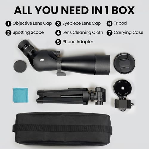 Image of Spotting Scope HD Optics 20-60x80 for Target Shooting