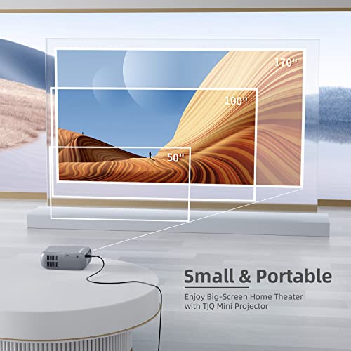 Mini WiFi Projector, iTJQ Projector 1080P Supported, Portable Projector for Outdoor Movies, Phone Projector Compatible with iOS/Android, Laptop, PS4, TV Stick, HDMI/USB Mini WiFi Projector, iTJQ Projector 1080P Supported, Portable Projector for Outdoor Movies, Phone Projector Compatible with iOS/Android, Laptop, PS4, TV Stick, HDMI/USB