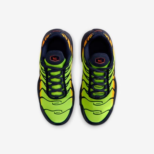 Nike Air Max Plus Little Kids' Shoes (Lemon Venom/Hyper Crimson/Laser Orange/Blackened Blue)4