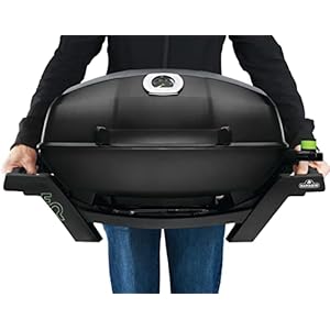 Napoleon TravelQ PRO285E Portable Electric Grill Black For Tailgating Camping And Small Outdoor Spaces