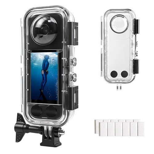 FitStill Waterproof Housing for Insta 360 X5 40M Diving Depth HD Optical Glass Lens Dive Housing for Underwater Photography Full Protection X5 Accessories
