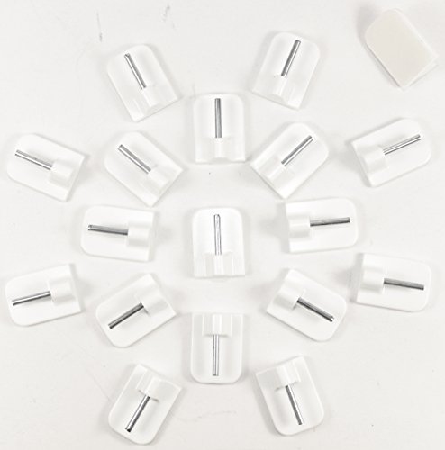 Gardinenhaken 100 Stück weiß -K&B Vertrieb- Gardinen Haken selbstklebend Klebehaken Klebe Haken 004 Cover