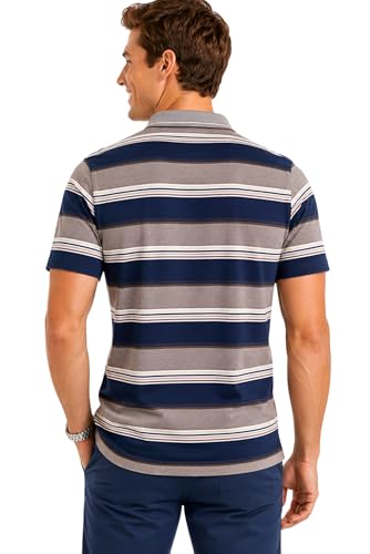 Image of SANE ORIGINALS Half Sleeve Polo T-Shirt for Men with Pocket || Stripe Collar and Pocket T-Shirt for Men Half Sleeves
