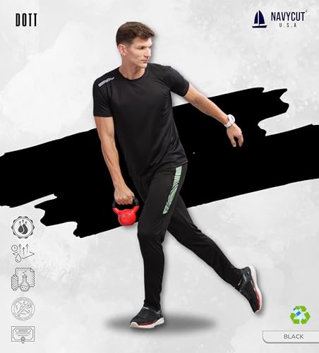 Image of Men's Regular Fit Quick-Dry Active T-Shirt for Gym & Sports - Stylish, Comfortable, and Perfect for Workouts & Everyday Wear