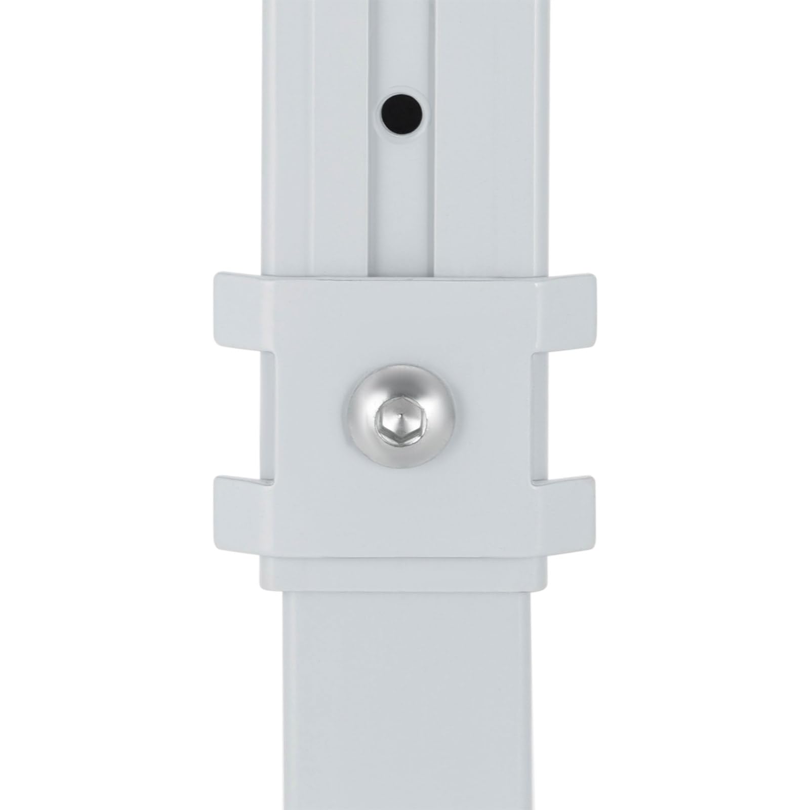 Supporto universale per proiettore da soffitto in alluminio, regolabile in altezza, con portata di 14 kg, supporto da parete bianco per proiettori e proiettori (34-56 cm)