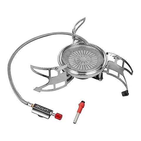 Bulin Camping Stove Burner 3500W/3800W/5800W/6800W/18000W Adjustable Ultralight Backpacking Stove Windproof Camp Portable Propane Stove for Camping Hiking Backpack Outdoor Cover
