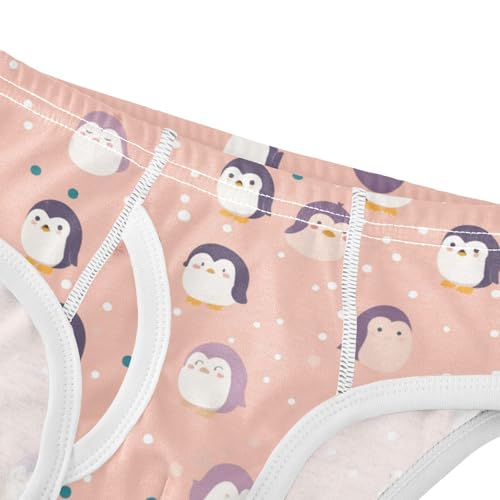 KLL Seamless Pattern Penguins Boys Toddler Comfort Boxer Briefs Breathable Children Panties4