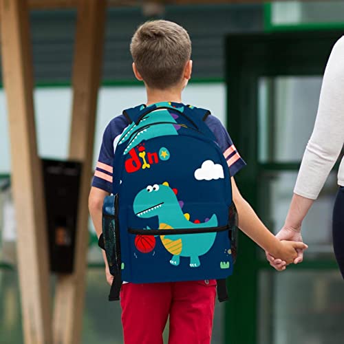 Sacs à dos Daypack dinosaure pour adolescents avec trousse scolaire multicolore