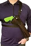 Silverhorse Holsters Chest/Shoulder Gun Holster | Fits Smith & Wesson 460, 500 X Frame Revolvers with a 6.5' - 8.38' Barrel and Other Similar Sized Revolvers (8.38' Barrel, Right)