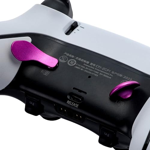 Image of 4PCS Metallic Back Paddles for PS5 Edge Controller, Interchangeable Metal Stainless Steel Back Buttons Replacement for PS5 Edge Controller - Controller NOT Included