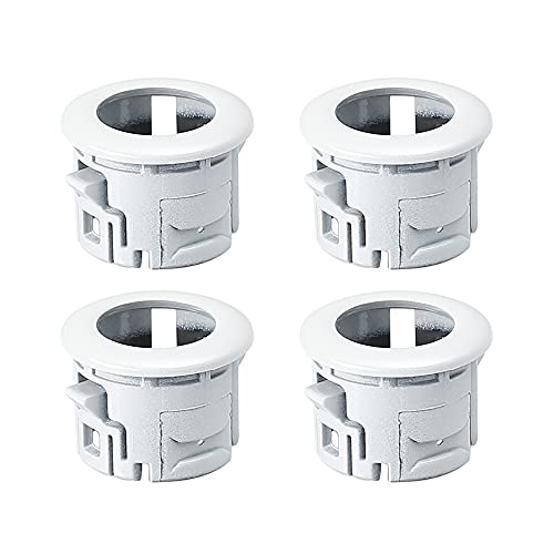 X AUTOHAUX 4pcs 89348-33010 Car Bumper PDC Parking Sensor Retainer Holder for Lexus ES350 2007-2012 HS250h 2010-2012 White