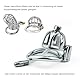 Harnröhren-Dilator für Keuschheitsgürtel Männer, Edelstahl Harnröhren-Dilator,Flat Chastity Cage Peniskäfig Keuschheitskäfig,mit Bohrung Penis Plug,für Männer Cock Cage Penis Sound Dilatatoren