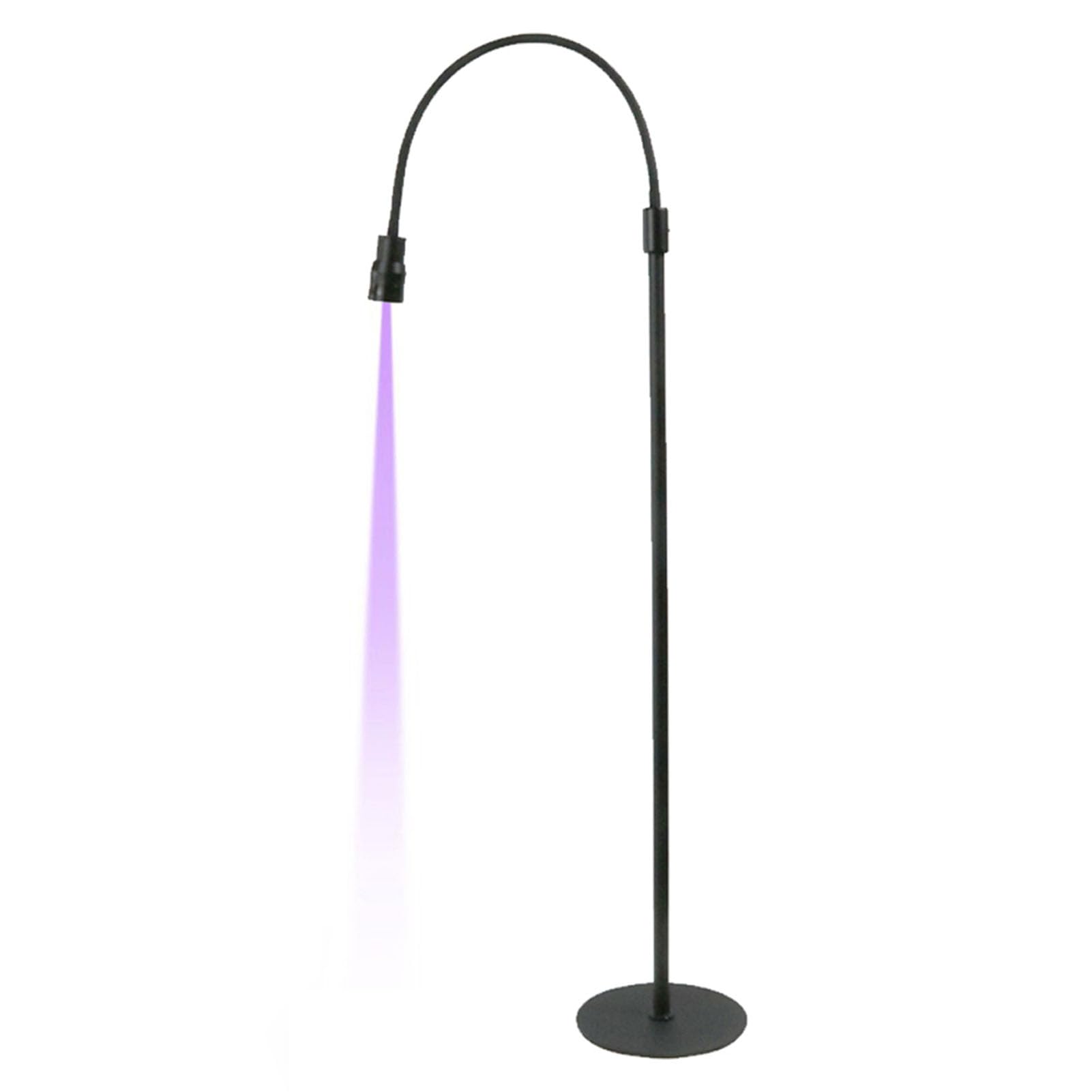Lámpara UV para Extensiones de Pestañas, Luz UV con Control de Pedal, Luz de Uñas de Gel UV para Piso, Cuello de Cisne Giratorio de 360°, Luz de Curado de Uñas UV, Luz (Enchufe