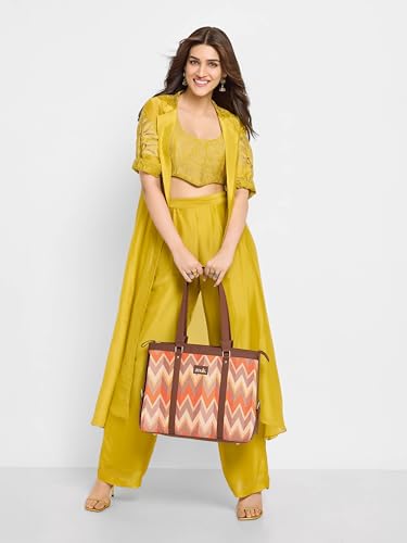 Image of ZOUK Office Bag | Stylish Bags for Office Use | Laptop Bag 15.6 inch | Stylish Tote for Office Use | Purse for Women | Vegan Leather Handbag | Daily & Travel Use |