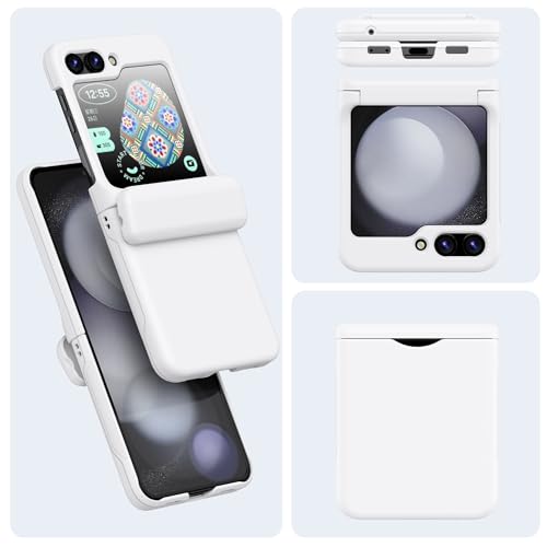 Housse Z Flip 6 Asuwish SGPZDCK Blanc protection rigide compacte