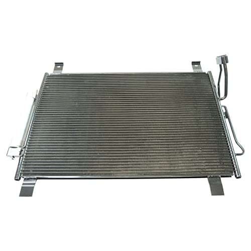 Image of TRQ A /C Condenser and Receiver Drier Assembly Compatible with 2013 Infiniti JX35 14-20 QX60 13-20 Nissan Pathfinder