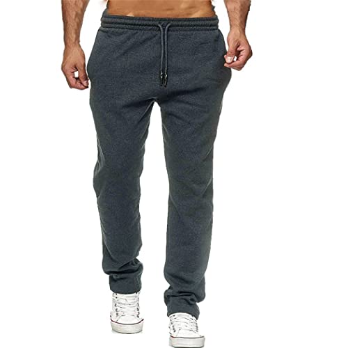 Pantalon de bodybuilding pour homme slim et extensible à cordon de serrage